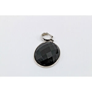 A8 Luna By Remas Sterling Silver 925 Black Quartz Pendant